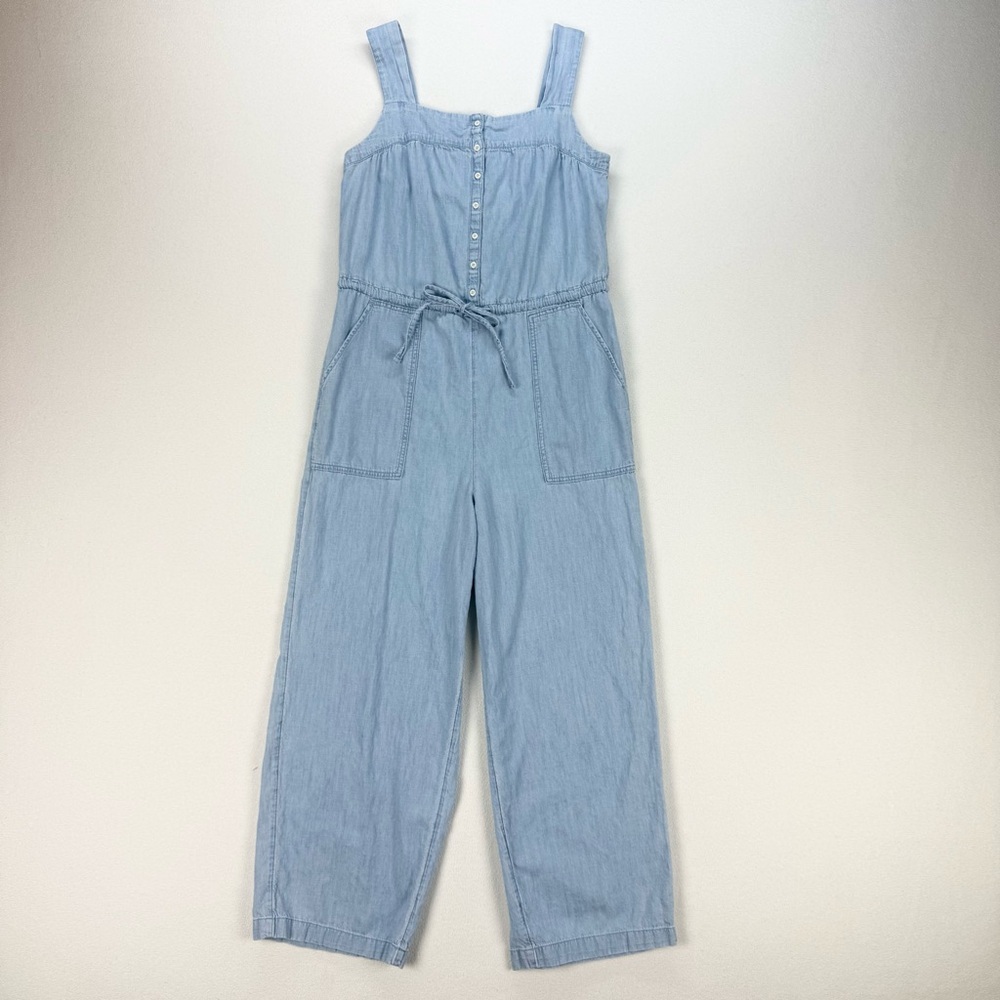 Old Navy Button Front Chambray Jumpsuit